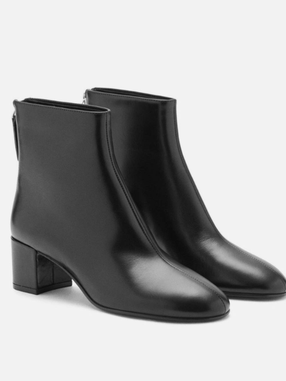 MANGO CLAIRE QNKLE BOOTS LEATHER WOMEN US 6.5 EU 37 NIB.